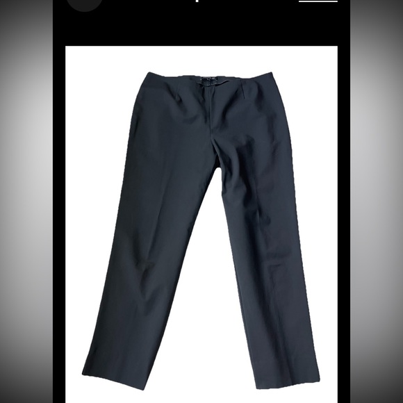 Lafayette 148 Stanton twill PANTS in black ankle Length LOVELY! size:10 EUC - Picture 5 of 6